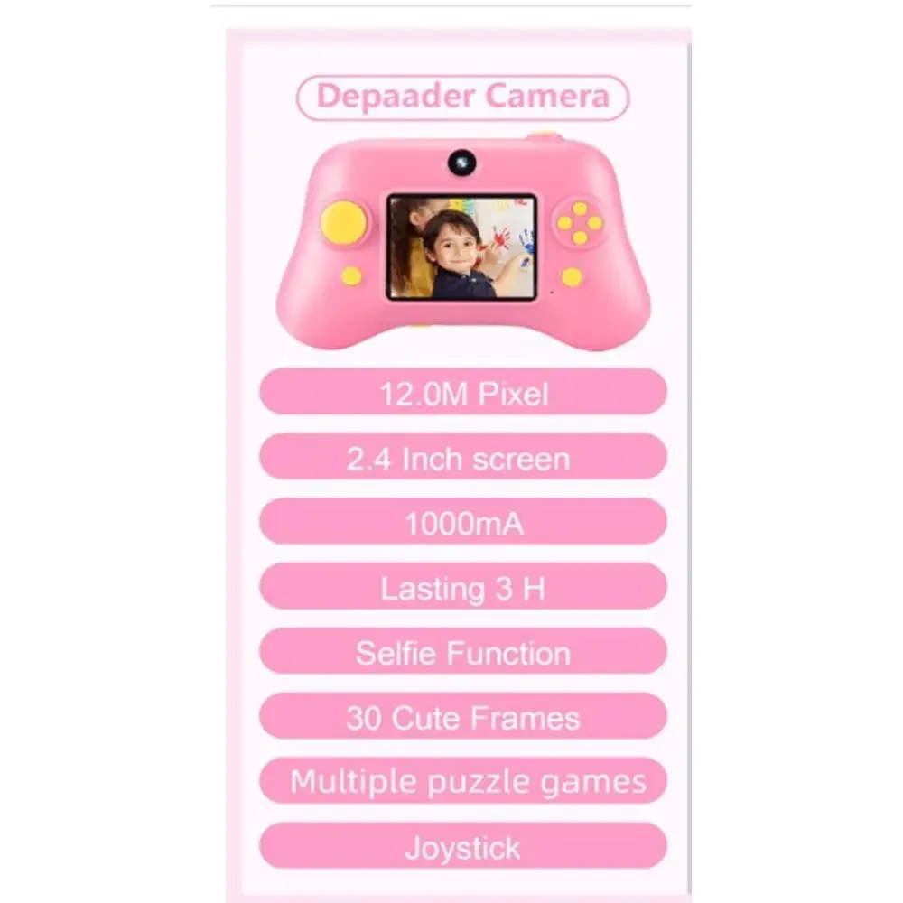 Digital Selfie Camera 1080P 2.4 Inch Video Recorder with 32 GB SD Card
